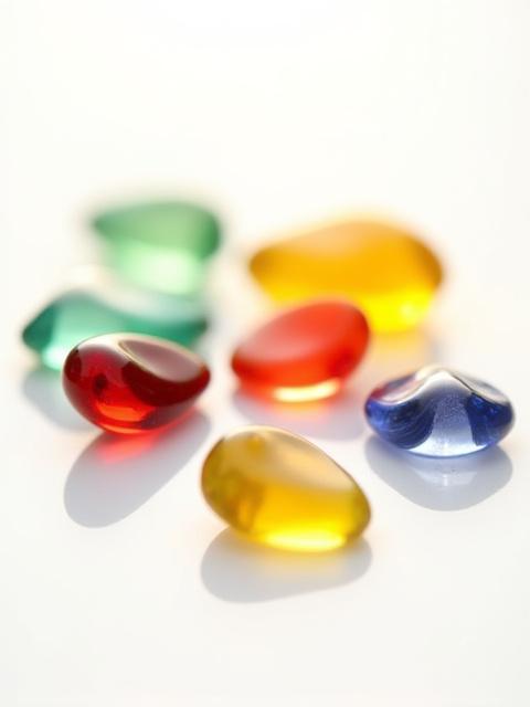 Bunte Glasobjekte 'Farbenspiel'