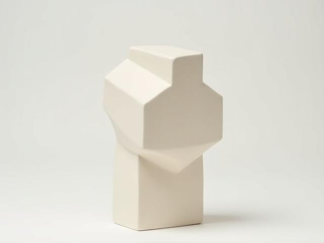 Moderne Keramik Skulptur 'Minimalistische Form'