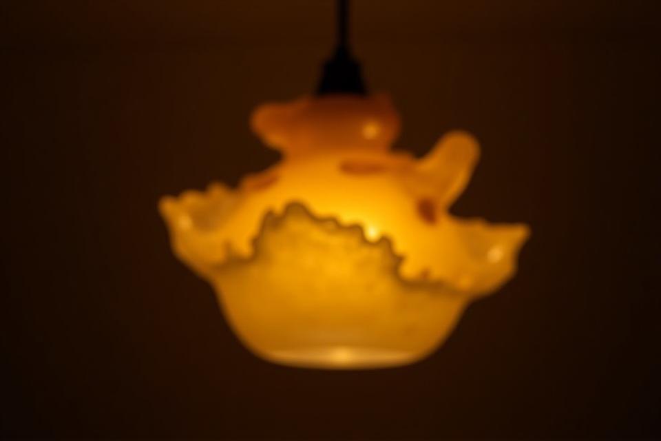 Mundgeblasene Glaslampe