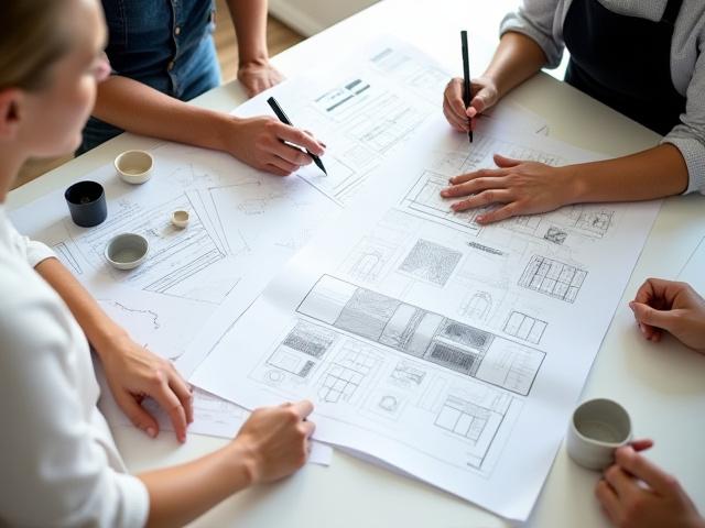 Designberatung und Skizzen