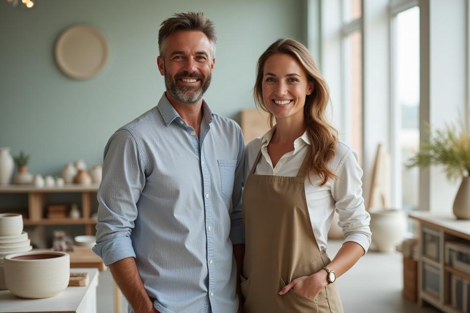 Künstler bei der Arbeit im Alpenglas Studio